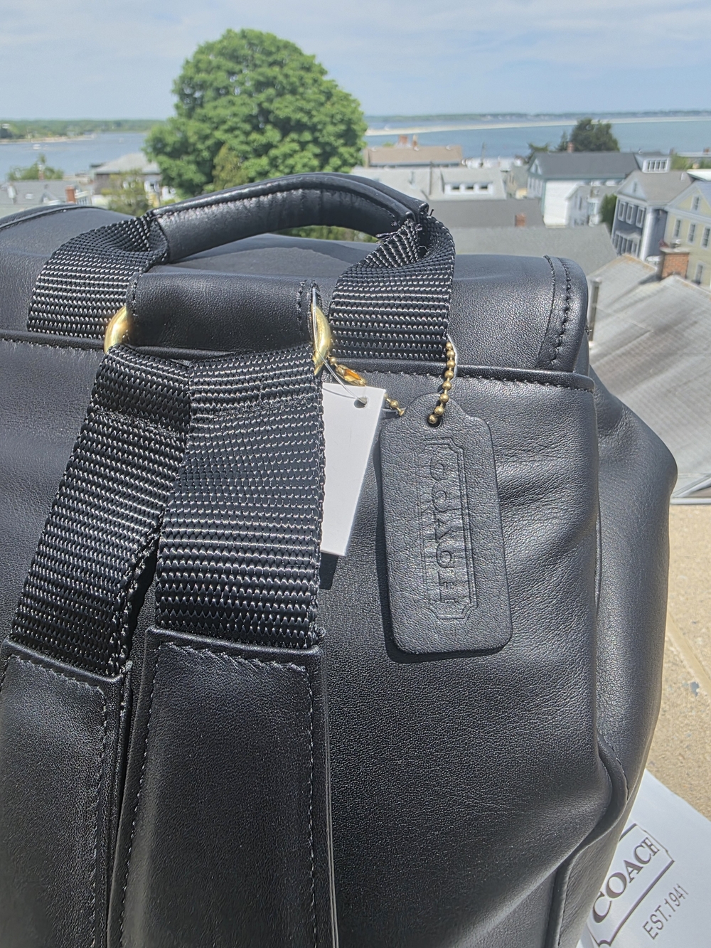 New, Vintage Coach XL Backpack, USA - Picture 10 of 16